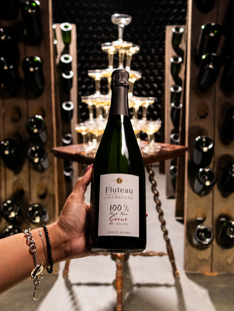 Free ship 2 Wine - Champagne Fluteau Coeur de Cuvee Extra Brut NV Wine - Last Bottle