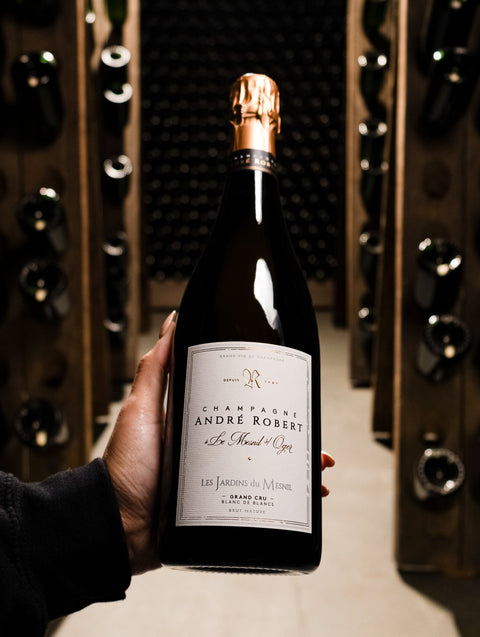 Champagne André Robert Blanc de Blancs Les Jardins du Mesnil Brut Nature Grand Cru NV