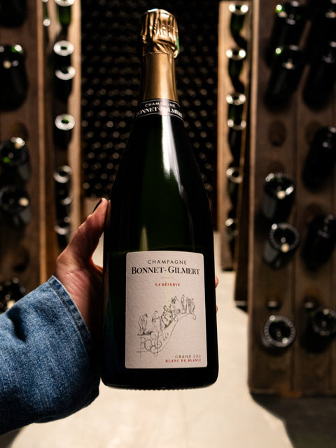 Champagne Bonnet-Gilmert Blanc de Blancs La Reserve Brut Grand Cru NV